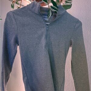 Aritzia TNA Gray Zip-Up Hoodie